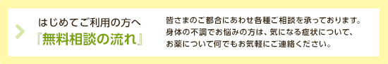 無料相談の流れ